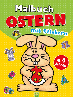 Cover des Buches „Malbuch Ostern mit Stickern“
