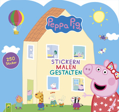 Cover des Buches „Peppa Pig - Stickern, Malen, Gestalten“