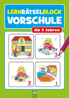 Cover des Buches „Lernrätselblock Vorschule Für Kinder ab 5 Jahren“
