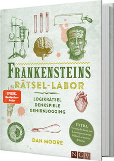 Cover des Buches „Frankensteins Rätsel-Labor“