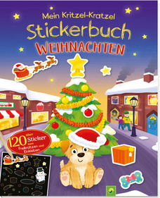 Mein Kritzel-Kratzel-Stickerbuch - Weihnachten