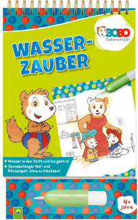 Cover des Buches „Bobo Siebenschläfer Wasserzauber: Einfach mit Wasser malen!“