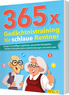 Cover des Buches „365 x Gedächtnistraining für schlaue Rentner“