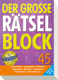 Cover des Buches „Der große Rätselblock 45“